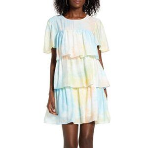 NWT English Factory Tiered Ruffle Shift Dress